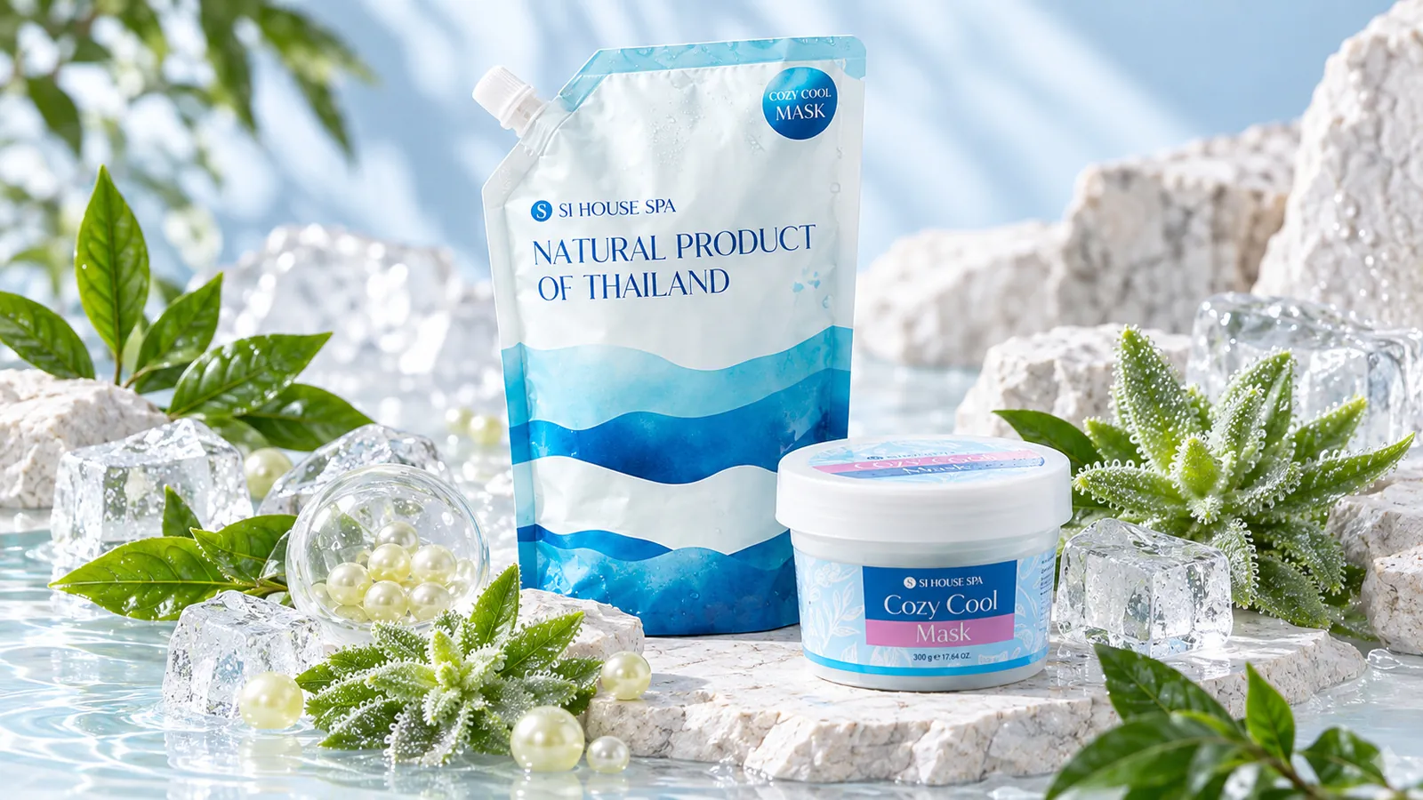Cozy Cool Mask มาส์กพอกผิวกายสูตรเย็น 500 g / 1,000 g